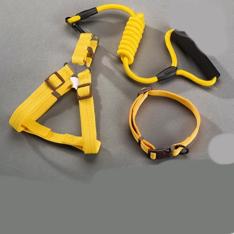 Large Wear-Resistant Denim Dog Chest Harness