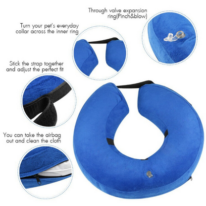 Fashionable Dog Collar - Inflatable Warm Neck Circle