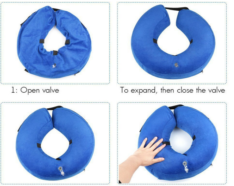 Fashionable Dog Collar - Inflatable Warm Neck Circle
