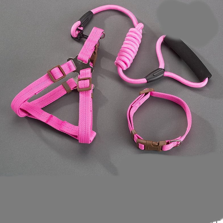 Large Wear-Resistant Denim Dog Chest Harness